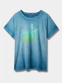 The Bay Vintage Cotton Crew Neck Tee