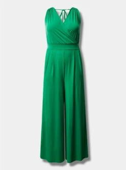 Studio Knit Surplice Tie Back Jumpsuit -Clothing Shop 40125278 01353 flat