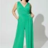 Studio Knit Surplice Tie Back Jumpsuit