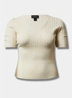 Fitted Pullover V-neck Sweater -Clothing Shop 40155036 10327 flat