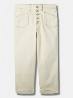 Crop Wide Leg Classic Denim High-Rise Jean -Clothing Shop 40170069 00127 flat