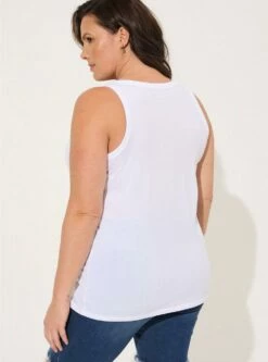 Girlfriend Signature Jersey V-Neck Tank -Clothing Shop 40185250 05590 av2