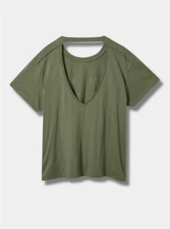 Floral Desert Relaxed Fit Cotton Crew Neck Open Back Distressed Tee 6 Floral Desert Relaxed Fit Cotton Crew Neck Open Back Distressed Tee -Clothing Shop 40200665 00146 av2