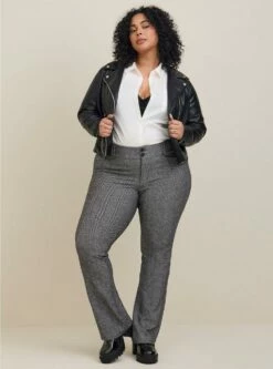 Trouser Slim Boot Studio Luxe Ponte Mid-Rise Pant